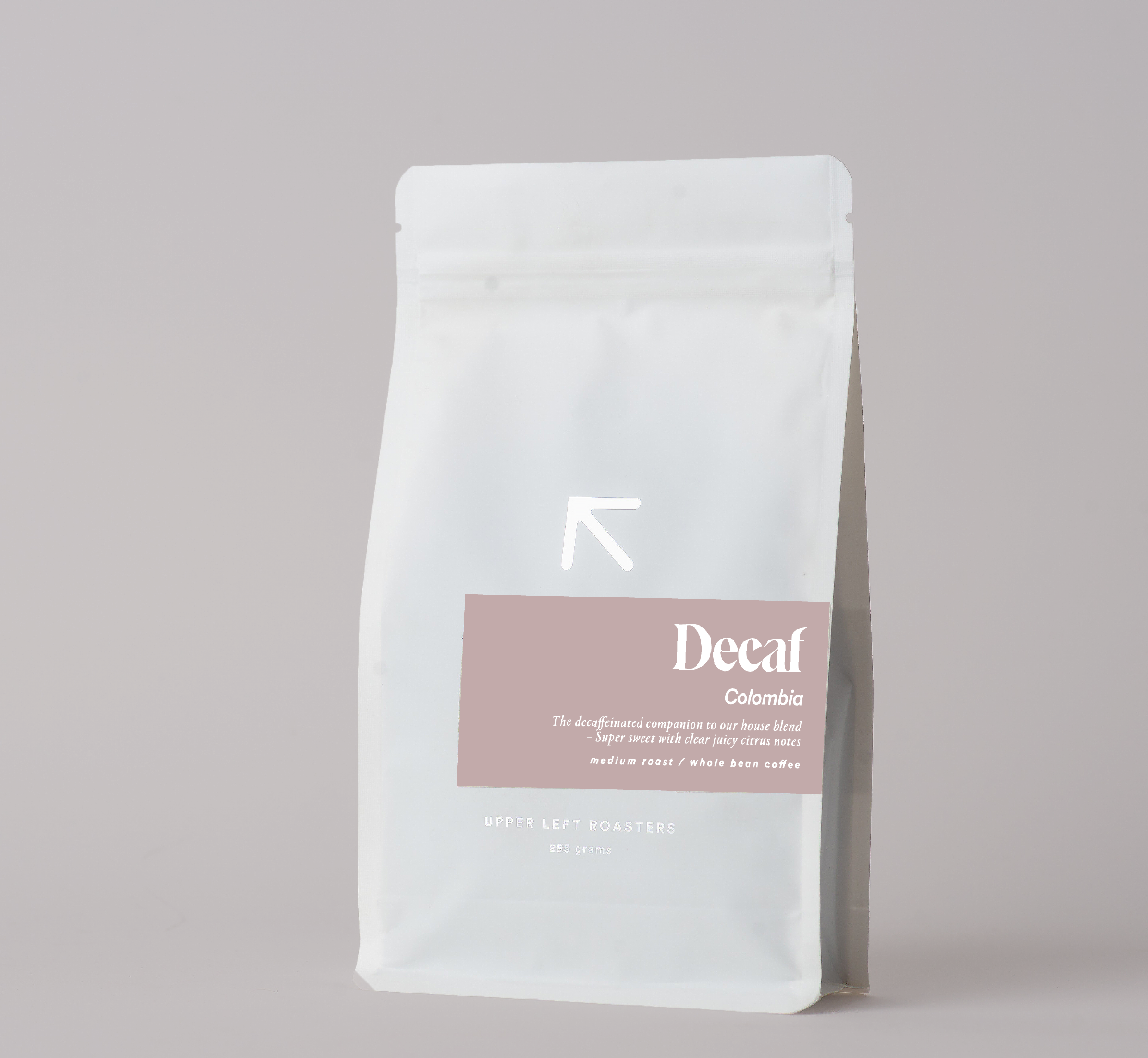 Coffee Beans from Upper Left Roaster (Columbia Decaf)